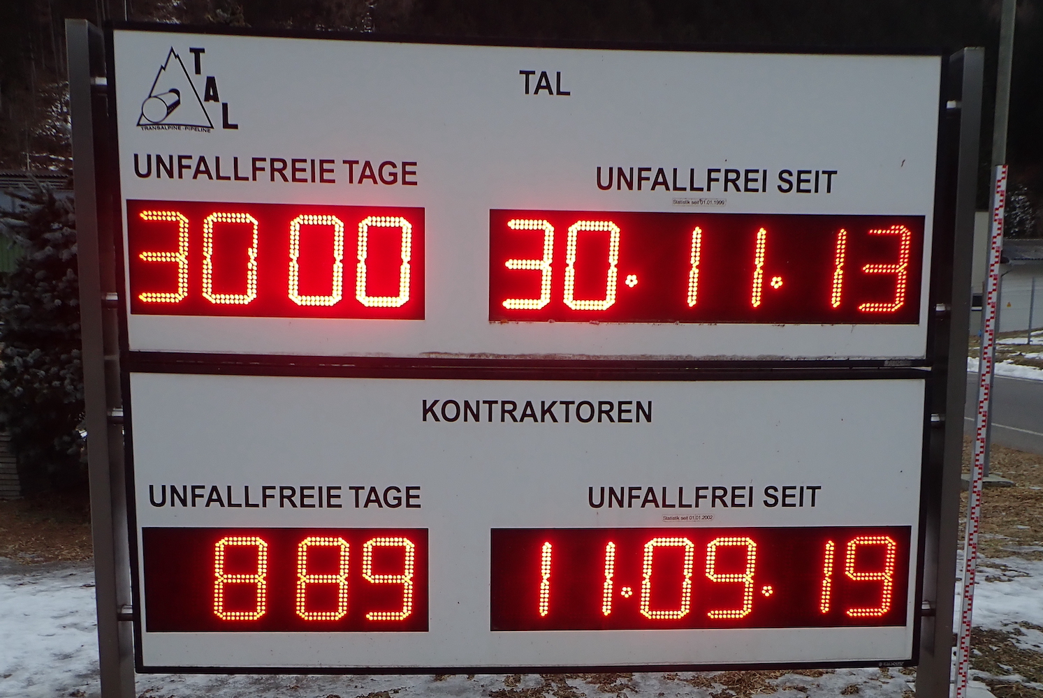 Working in safety: TAL Austria accident-free for more than 3,000 days